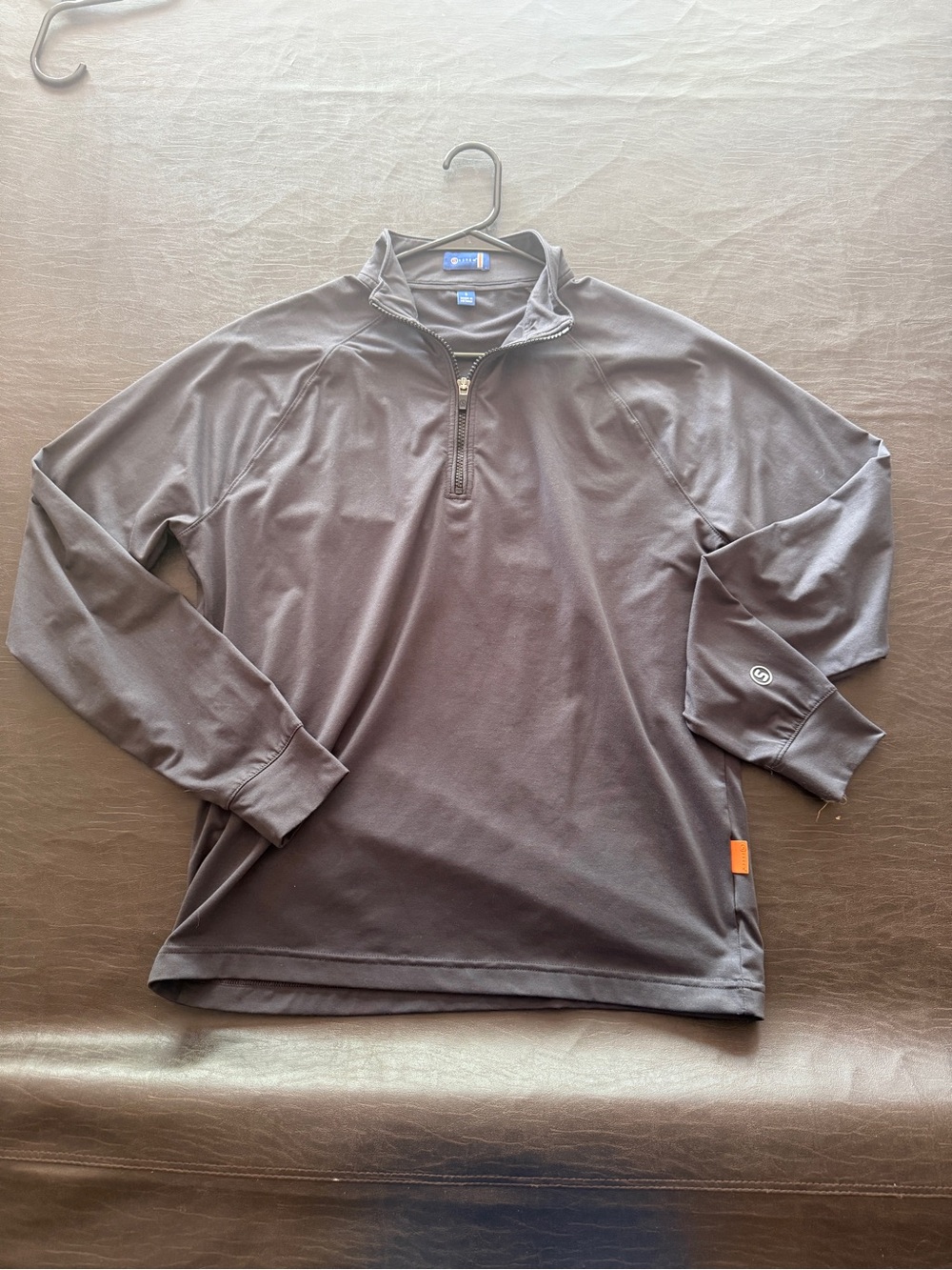 Men's Lightweight Quarter-Zip Shirt Jacket - Gray
